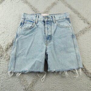 Revice Jean Shorts Womens 25 High Waist Blue Denim Button Fly